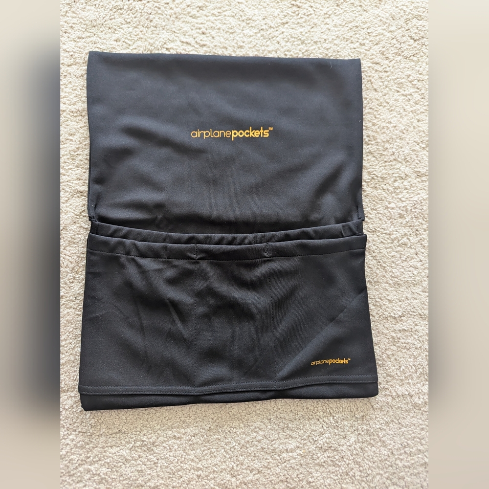 Airplane Pockets Black Travel Organizer